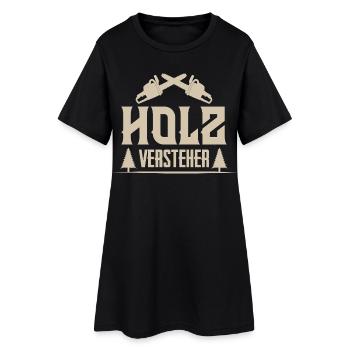 bûcheron - Robe T-shirt Femme - noir - Devant