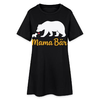 Future Maman MAMA BEAR Rétro Drôle - Robe T-shirt Femme - noir - Devant