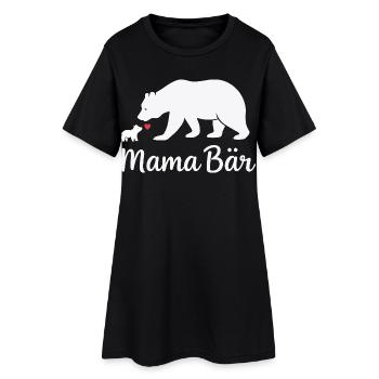 Future Maman MAMA BEAR Rétro Drôle - Robe T-shirt Femme - noir - Devant
