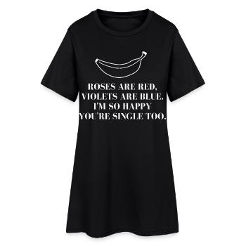 Dicton unique avec illustration de bananes - Robe T-shirt Femme - noir - Devant