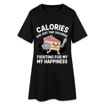 Cake Warrior Lutte pour le Bonheur - Robe T-shirt Femme - noir - Devant