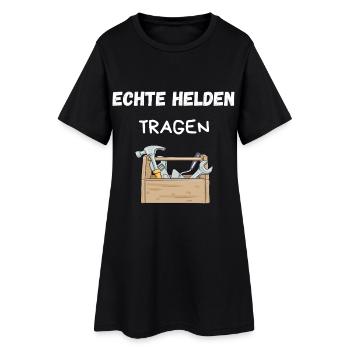 Chemise d’artisan – Real Heroes Wear Tools - Robe T-shirt Femme - noir - Devant