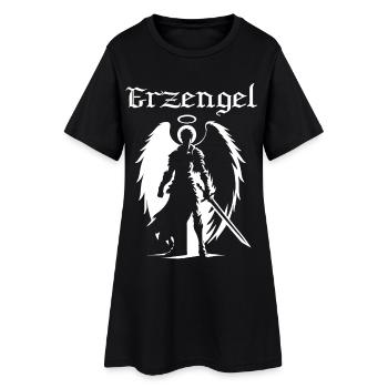 Archangel Silhouette Design – Celestial Power - Women’s T-Shirt Dress - black - Front