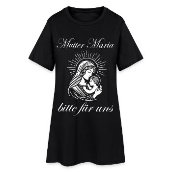 Mère Marie Design – Priez pour nous - Robe T-shirt Femme - noir - Devant