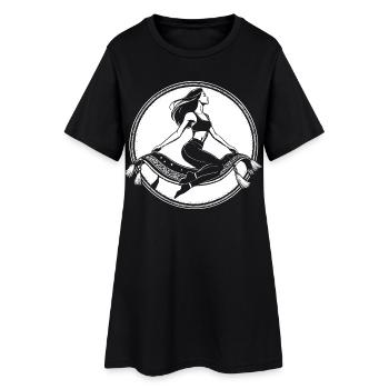 Flying Carpet Design – Magical Orient - Women’s T-Shirt Dress - black - Front