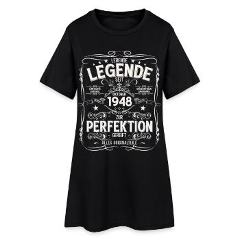 77e anniversaire Original octobre 1948 - Robe T-shirt Femme - noir - Devant