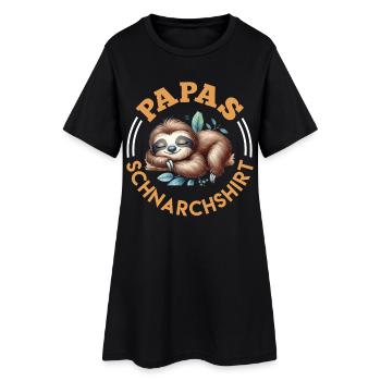 T-SHIRT ANTI-RONFLEMENT DE PAPA Drôle - Robe T-shirt Femme - noir - Devant