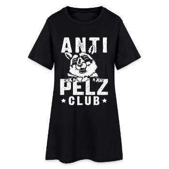 Protection des animaux CLUB ANTI FOURRURE Anti Fourrure Drôle - Robe T-shirt Femme - noir - Devant
