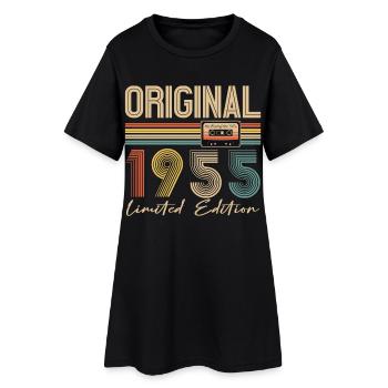 70th Birthday 70 Years Original 1955 - Women’s T-Shirt Dress - black - Front