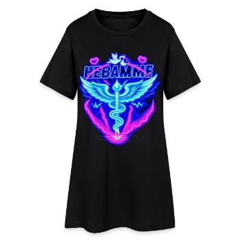 Sage-femme obstétricienne - Robe T-shirt Femme - noir - Devant