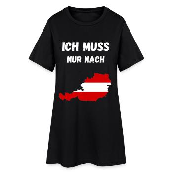 Chemise de l’Autriche – Je dois juste aller en Autriche - Robe T-shirt Femme - noir - Devant