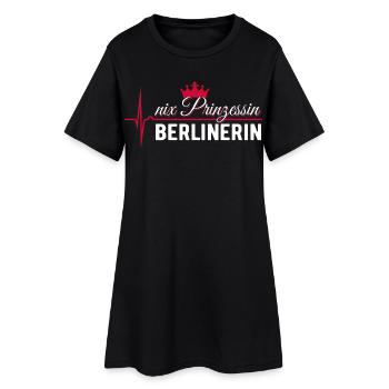 Nix Princess - Berliner - Cadeau ECG Pulse - Robe T-shirt Femme - noir - Devant