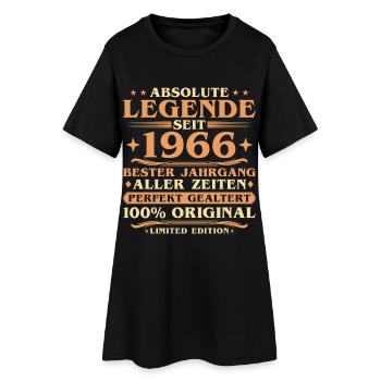 Millésime 1966 Né Millésime - 60ème anniversaire - Robe T-shirt Femme - noir - Devant