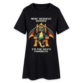 Favori des développeurs | Dragon - Robe T-shirt Femme - noir - Devant
