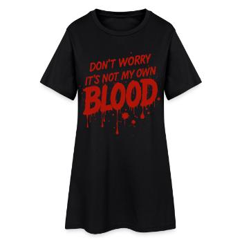 Ne vous inquiétez pas, ce n’est pas mon propre costume de sang amusant - Robe T-shirt Femme - noir - Devant