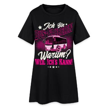 chauffeur de bus - Robe T-shirt Femme - noir - Devant