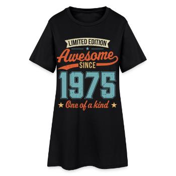Génial depuis 1975 - Robe T-shirt Femme - noir - Devant