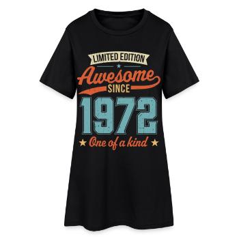 Génial depuis 1972 - Robe T-shirt Femme - noir - Devant