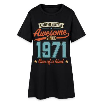 Génial depuis 1971 - Robe T-shirt Femme - noir - Devant