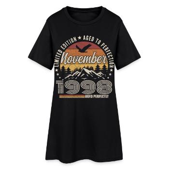 Légendes Novembre 1998 Millésime Novembre 1998  - Robe T-shirt Femme - noir - Devant
