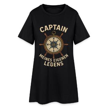 Captain Meine Eigene Legende - Frauen T-Shirt-Kleid - Schwarz - Vorne
