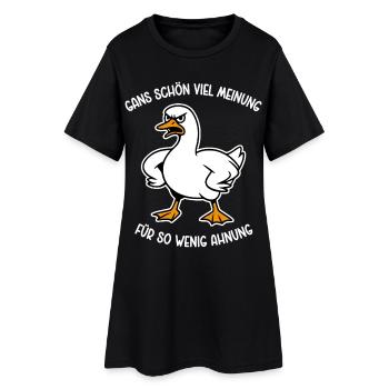 Goose beaucoup d’opinions pour si peu d’idée - Robe T-shirt Femme - noir - Devant