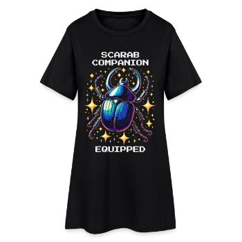 Scarab Pet Equipped | Egypt - Women’s T-Shirt Dress - black - Front