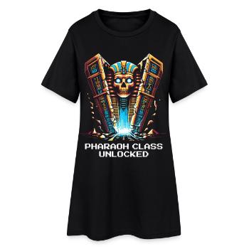 Classe Pharaon débloquée | Égypte, JdR - Robe T-shirt Femme - noir - Devant