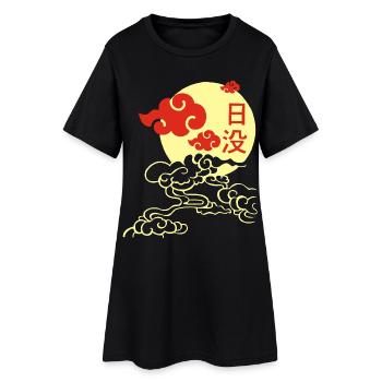 Japanese Sunset - Women’s T-Shirt Dress - black - Front