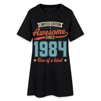 Génial depuis 1984 - Robe T-shirt Femme - noir - Devant