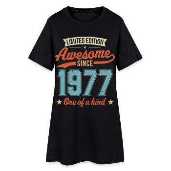Génial depuis 1977 - Robe T-shirt Femme - noir - Devant