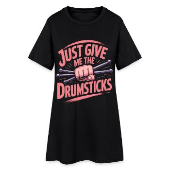 Cardio Drummer Kardio Trommeln - Frauen T-Shirt-Kleid - Schwarz - Vorne
