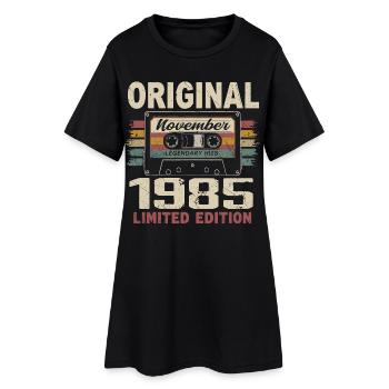 Novembre 1985 Cadeau Novembre 1985 - Robe T-shirt Femme - noir - Devant