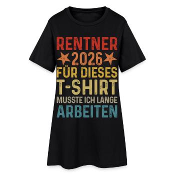 Retiree 2026 TShirt Retro Pension Gift Retirement - Women’s T-Shirt Dress - black - Front