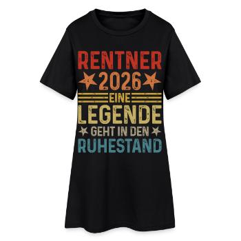 Retraités 2026 Une légende prend sa retraite - Robe T-shirt Femme - noir - Devant