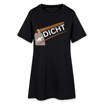 Chemise Party Sauf - Hacke Dicht - Robe T-shirt Femme - noir - Devant