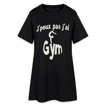 J'peux pas j'ai Gym - Robe T-shirt Femme - noir - Devant