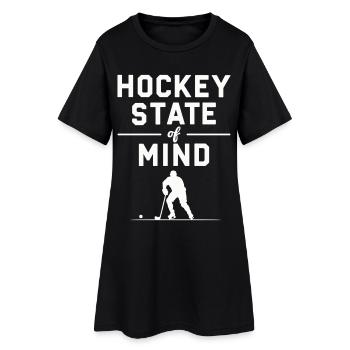 Eishockey SpruchState of Mind Fanartikel - Frauen T-Shirt-Kleid - Schwarz - Vorne