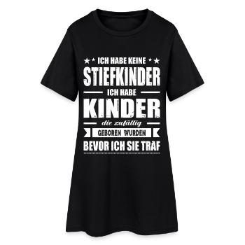 Stiefvater Geschenk Bonus Papa Stiefelmutter - Frauen T-Shirt-Kleid - Schwarz - Vorne