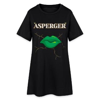 AUTISME ASPERGER DESIGN MODERNE  - Robe T-shirt Femme - noir - Devant