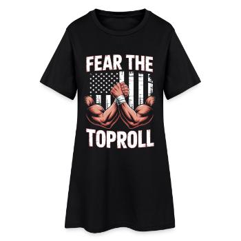 Armdrücken Armwrestling Fear The Toproll - Frauen T-Shirt-Kleid - Schwarz - Vorne