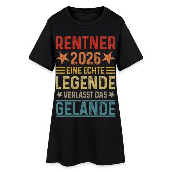 Retraités 2026 - Une légende quitte le site - Robe T-shirt Femme - noir - Devant