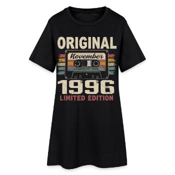 Novembre 1996 Cadeau Novembre 1996 - Robe T-shirt Femme - noir - Devant