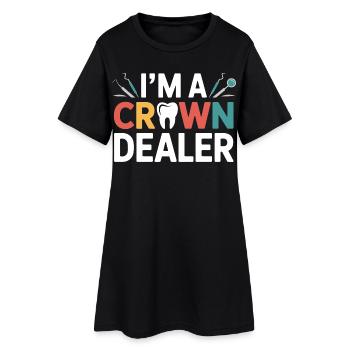 Technicien dentaire Instrument Art - Robe T-shirt Femme - noir - Devant