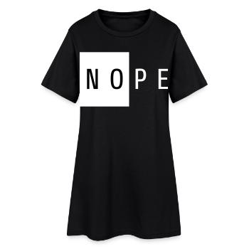 Nope White Gift - Women’s T-Shirt Dress - black - Front