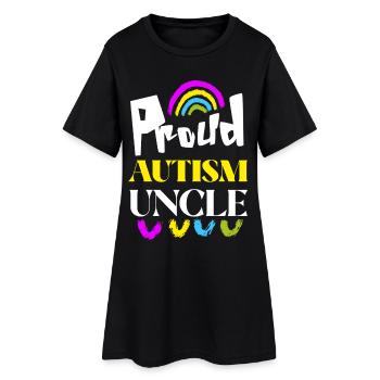 Oncle fier autiste - Robe T-shirt Femme - noir - Devant