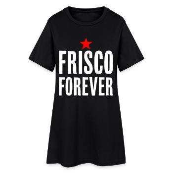 Frisco Forever San Francisco City Love - Robe T-shirt Femme - noir - Devant