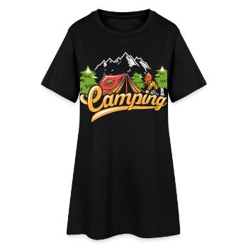Camping - Robe T-shirt Femme - noir - Devant