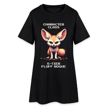 S-Tier Fluff Villain | Fennec, RPG - Women’s T-Shirt Dress - black - Front