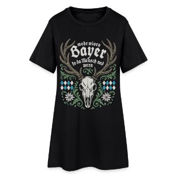 L’homme ne peut pas devenir plus qu’un Bavarois - Robe T-shirt Femme - noir - Devant